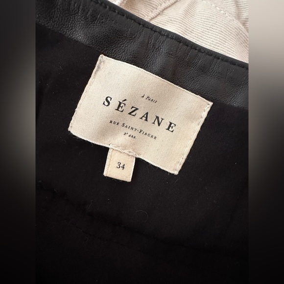 Sezane Francky lamb leather trousers - Picture 13 of 14